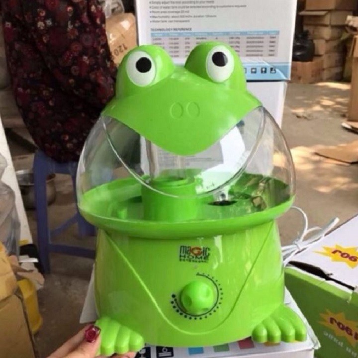 Ếch phun sương, máy phun sương tạo độ ẩm cao cấp-MÁY PHUN SƯƠNG TẠO ẨM HÌNH THÚ KASUMI KM-03 ( ẾCH CON )