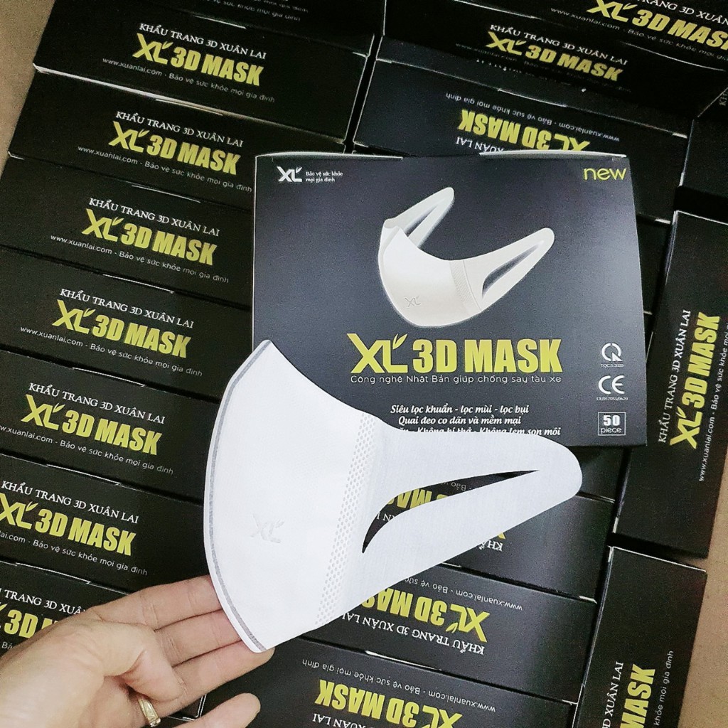 Khẩu Trang 3D Mask   MỚI MÀU ĐEN Xuân Lai ( Chính Hãng) .