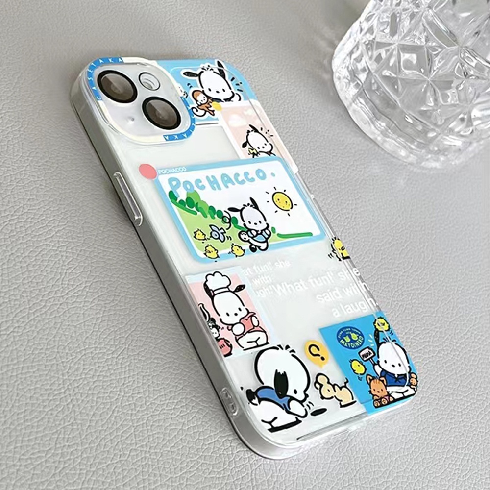 SANRIO Ốp Điện Thoại TPU Mềm Chống Sốc Hình Pochacco Cho IPhone11 12Pro 12Promax 12mini 11PRO 11PROMAX 13 13PRO 13PROMAX Xs Max XR 7 8 Plus