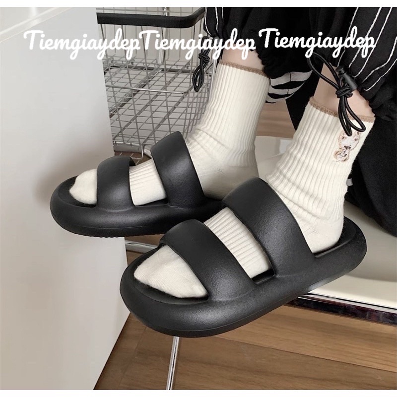 Dép bánh mì 2 quai,dép 2 quai ngang nam nữ sandal hot trend