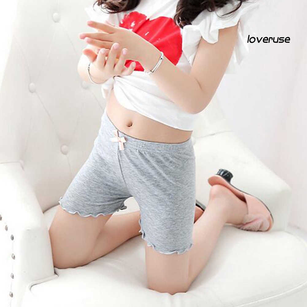 Quần Lót Co Giãn Mềm Mại Màu Trơn Thắt Nơ Dành Cho Bé Gái