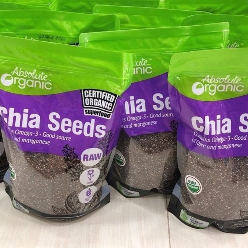 1KG Hạt chia Úc tím nhập khẩu - Trai Đẹp Snack