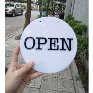Bảng treo mica dán 2 mặt open closed 05 - Xưởng LUXI decor
