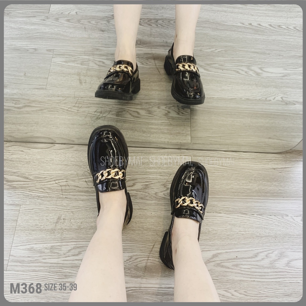 Giày lười phối họa tiết xinh M368 SHOEBYMAI