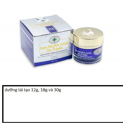 KEM Ngân Anh gia truyền DƯỠNG TRẮNG DA TÁI TẠO 3 IN 1