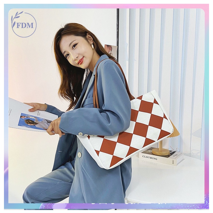 Túi Xách Canvas Cỡ Lớn Màu Sắc Thời Trang Dành Cho IPad A4 2022