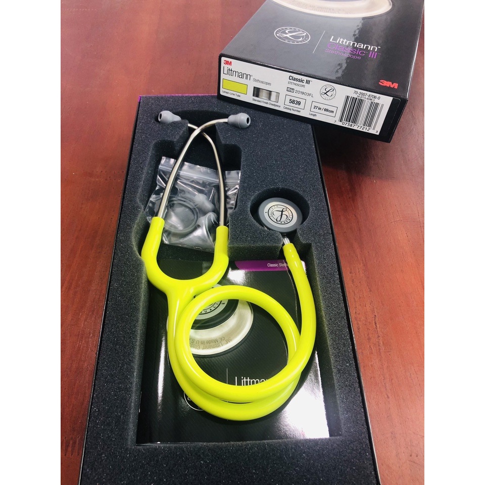 Ống nghe Y TẾ Littmann Classic III MỸ Free khắc tên tặng túi đựng bảo hành chính hãng 5 năm