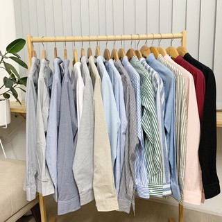 Áo sơmi nam/ unisex- Grandad Collar Shirt