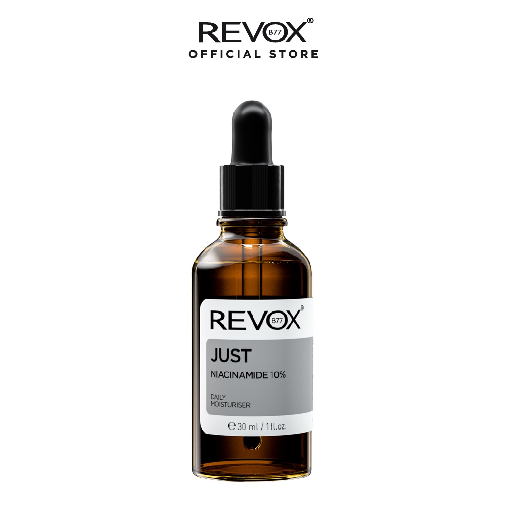 Tinh chất dưỡng ẩm hàng ngày cho da mặt và cổ Revox B77 Just - Niacinamide 10% - 30ml