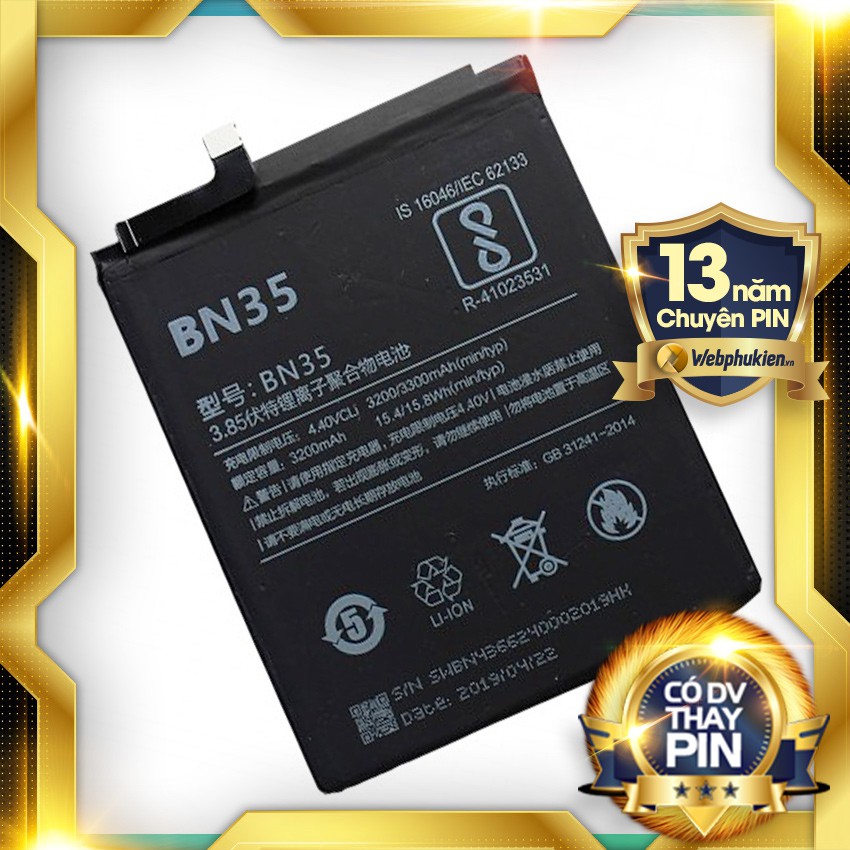 Pin zin cho Xiaomi Redmi 5 (BN35) - 3300mAh