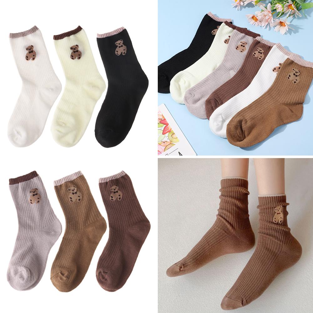 KENT1 Vớ Cotton Giữ Ấm Thoáng Khí Thời Trang Cho Nữ