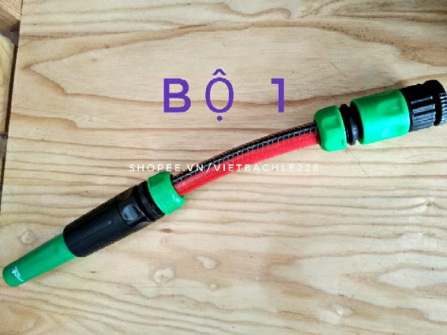 Bộ Dây Vòi Phun Nước Tưới Cây, Rửa Xe Tăng Áp Siêu Bền Dài 10 Mét