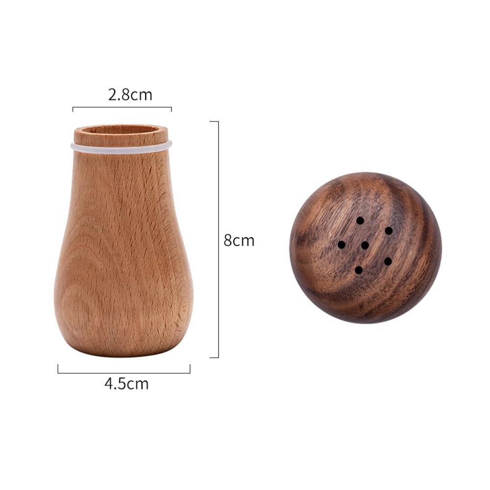 AUGUSTINA Hộp Đựng Tăm Xỉa Răng Bằng Gỗ Óc Chó Màu Đen