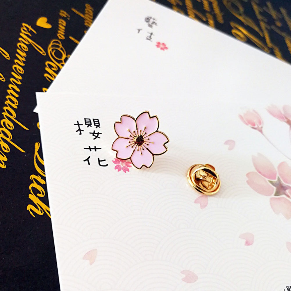 Trâm cài áo hình hoa bằng kim loại thời trang cho nữ