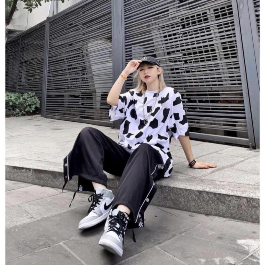 Áo thun bò sữa tay lỡ form rộng Unisex, áo bò sữa tay lỡ A244 | BigBuy360 - bigbuy360.vn