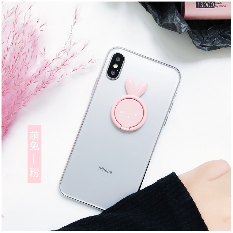 Nhẫn đỡ điện thoại hình chú thỏ đáng yêu