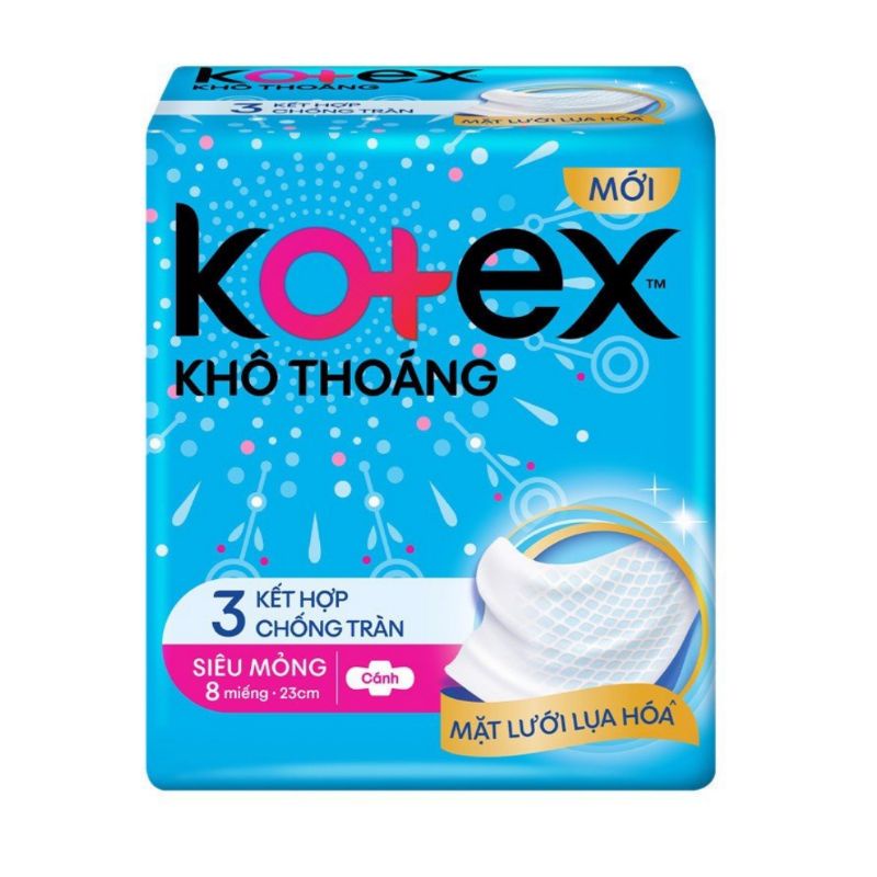 Băng vệ sinh Kotex gói 8 miếng khô thoáng