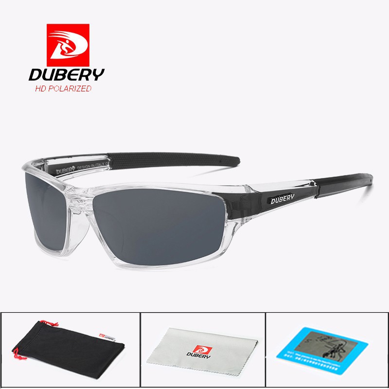 DUBERY Mirror Polarized Night Vision Sunglasses Men's Retro Male Sun Glasses Men Sport Goggle Eyewear Accessories shades