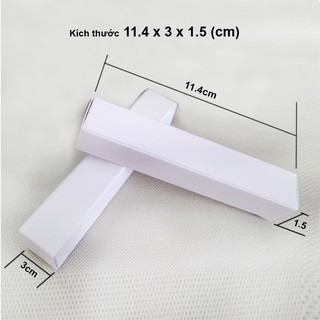 1 Cái Hộp giấy màu trắng đựng chai chiết nước hoa ( hộp giấy ko có chai)-dụng cụ chiết nước hoa có hướng dẫn cách chiết
