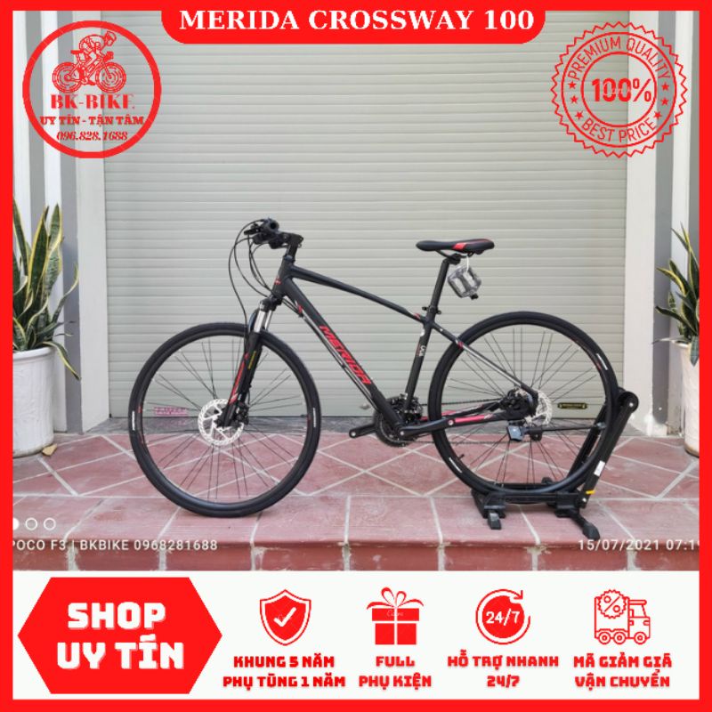 Xe Đạp Thể Thao Merida Crossway 100 Phanh Dầu Shimano, Group Shimano Altus 27 tốc độ