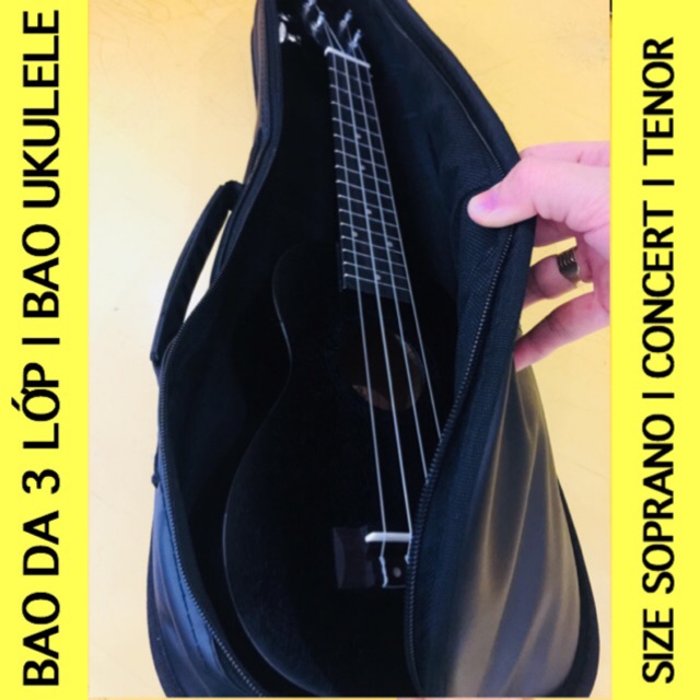 Bao Đàn Da 3 Lớp | Chất Lượng | Bao Ukulele