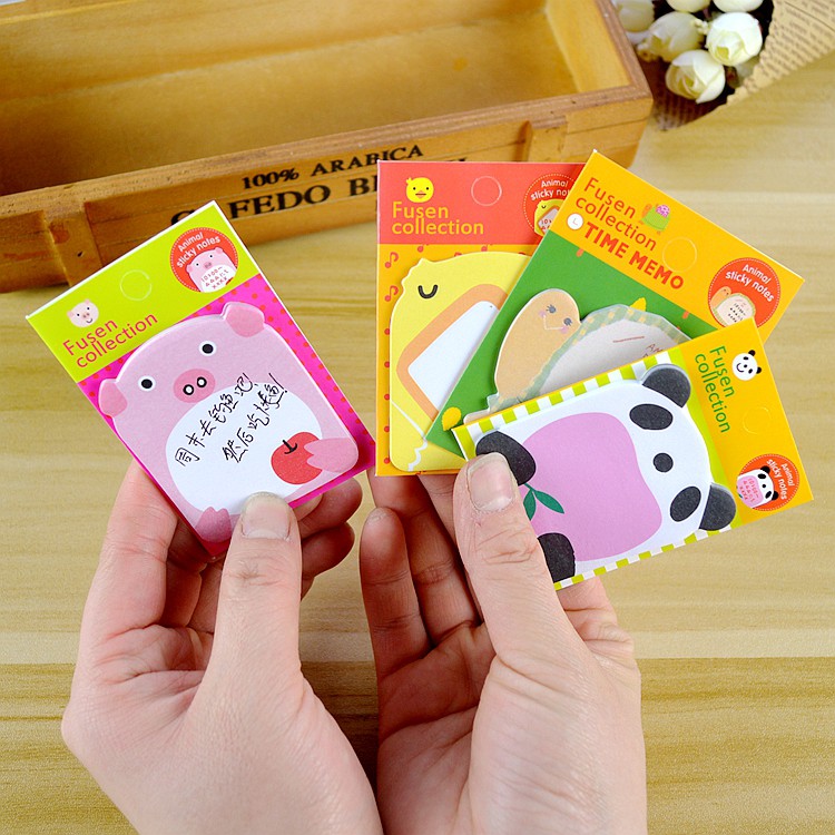 Tập Giấy Lưu Ý Hình Động Vật Đáng Yêu