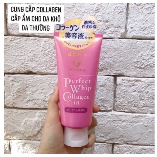Sữa rửa mặt Shiseido Senka Perfect Whip Collagen in 120g