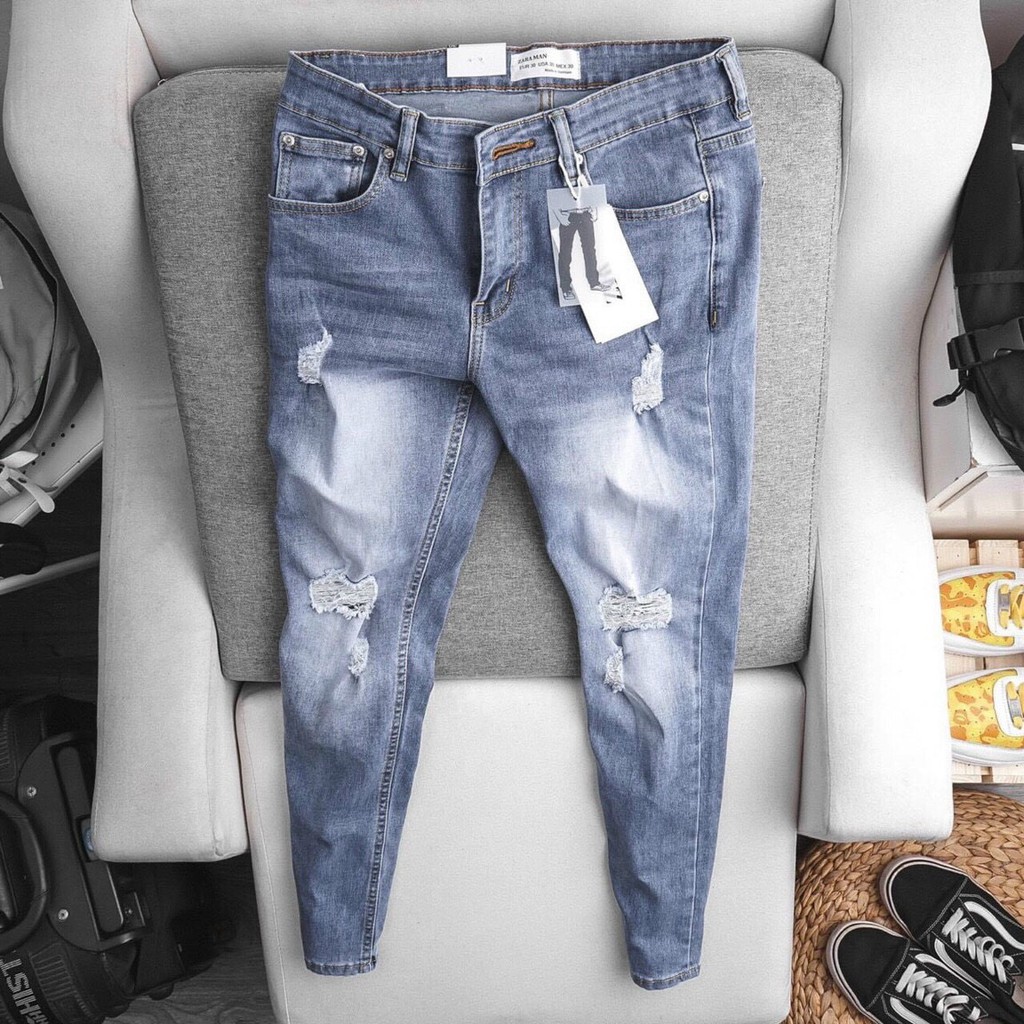 Quần Jean Nam Trơn Màu Bạc 🔵 𝐅𝐑𝐄𝐄 𝐒𝐇𝐈𝐏 🔵 Quần Bò Nam Co Giãn Thời Trang Hpfashion - Qjnhp070 | BigBuy360 - bigbuy360.vn