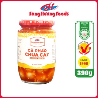 Cà Pháo Chua Cay Sông Hương Foods Hũ 390g - Ăn Kèm Cơm, Bún, Phở, Mì Tôm