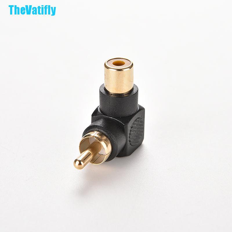 Set 2 Đầu Nối Chuyển Đổi Âm Thanh Từ Rca Male Sang Female M / F Av 90 Right