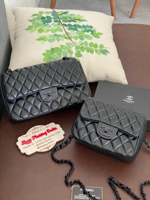 Túi da mịn CLASSIC size 26 khoá đen (k hộp) ảnh thật tự chụp | BigBuy360 - bigbuy360.vn