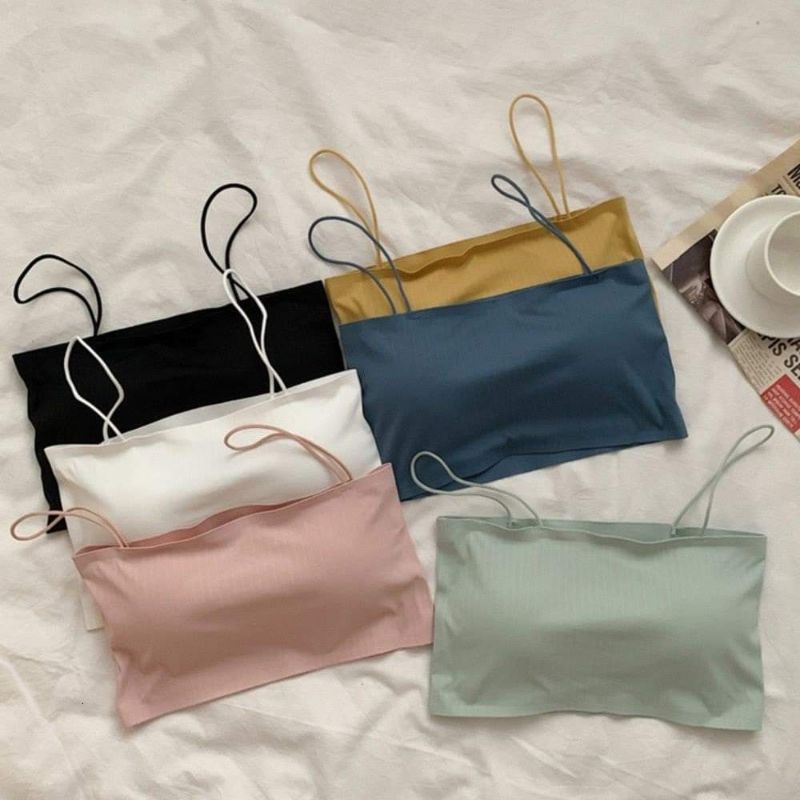 🔴Áo bra su quây ngang 2 dây sọc tăm gân co dãn