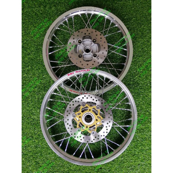 Bánh căm dành cho các dòng exciter 135 5 số côn tay ,đùm ya x1r bạc niềng nhôm thái dale bạc kèm đĩa trước sau msp 0019