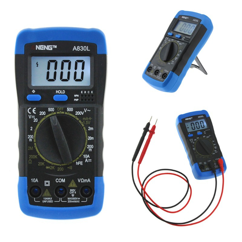 Đồng Hồ Vạn Năng Kỹ Thuật Số Aneng A830L Lcd Dc Ac