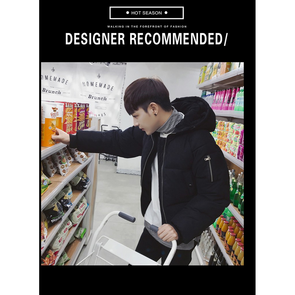 Áo phao nam lông vũ có mũ siêu dày siêu ấm hàng cực chuẩn đẹp