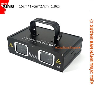 2015 - đèn laser trang trí 2 cửa 7 màu đèn sân khấu