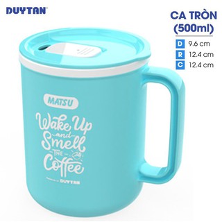ly nhựa có nắp Matsu Duy tân 500ml, ly uống nước, ly nhựa, ca tròn, ca nhựa có nắp