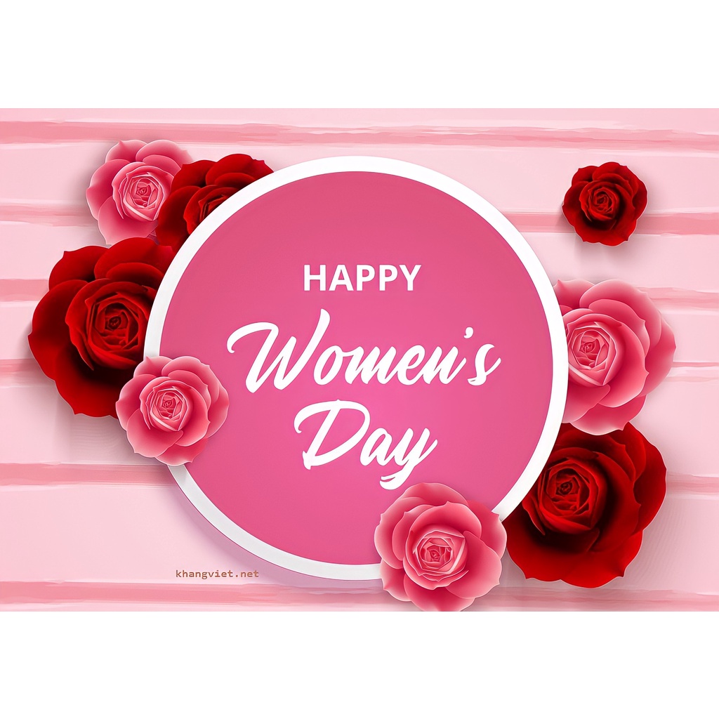 Sét thẻ 08/03 trang trí bánh sinh nhật bánh kem ( 10 thẻ /1 sét )