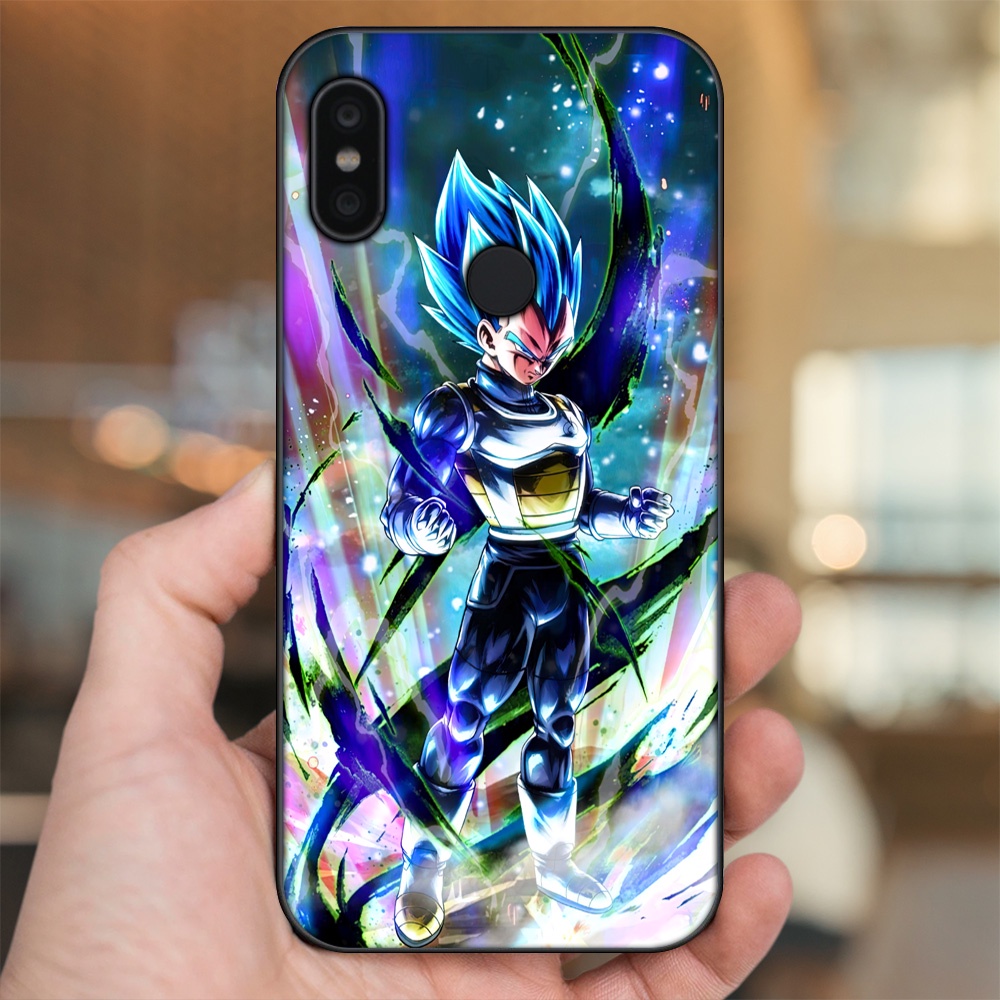 Ốp lưng Xiaomi Redmi Note 6 Pro viền đen in hình Vegeta Dragon Ball