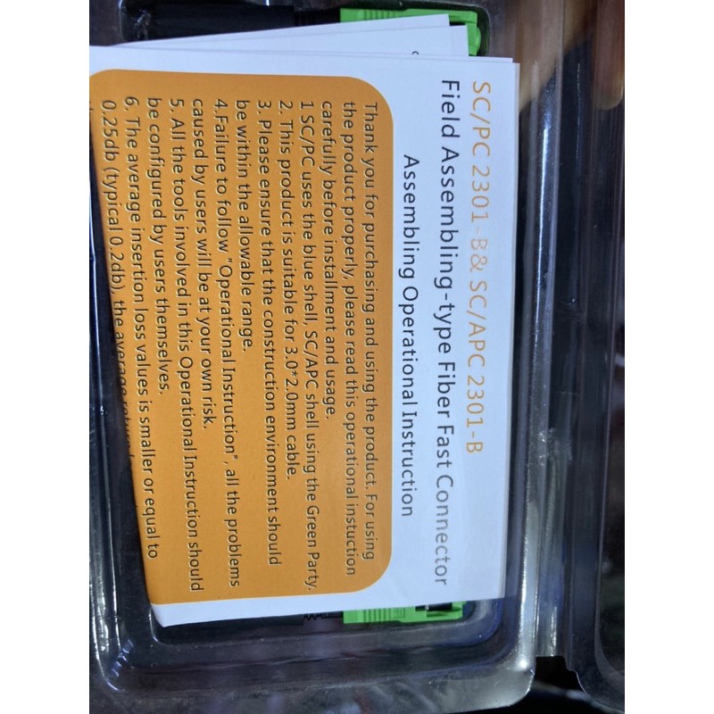 đầu nối quang nhanh fast connector