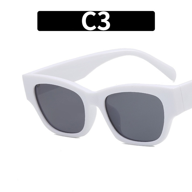 Kính Mát Mắt Mèo Chống Tia UV Màu Sắc Kẹo Ngọt Phong Cách Retro Hàn Quốc Cho Nữ