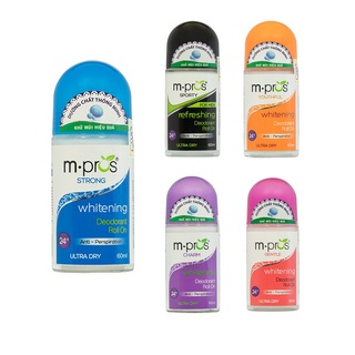 Lăn Khử Mùi Trắng Mịn M.Pros 60ml - Khử Mùi Hiệu Quả