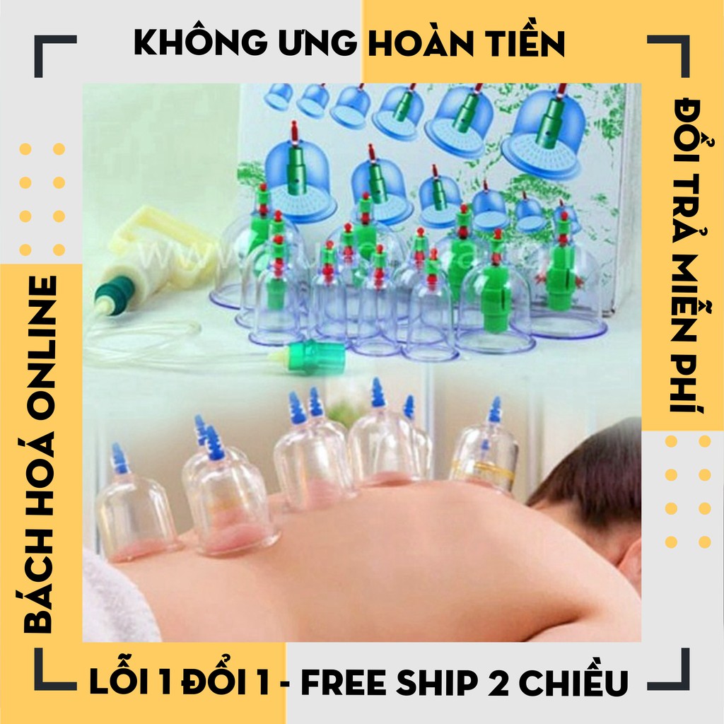 [Hàng Loại 1] Bộ Giác Hơi Không Cần Lửa 12 Ly Kèm 1 Ống Bơm Chuyên Dụng.Bộ giác hơi 12 món không dùng lửa.