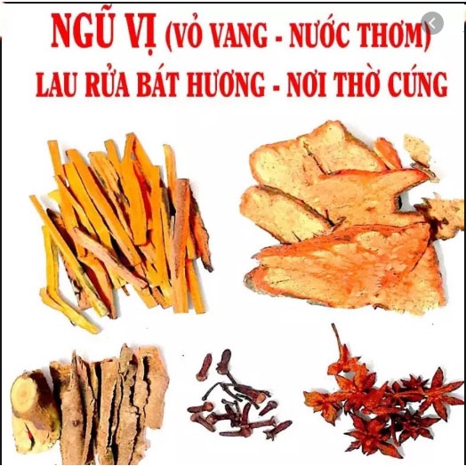 Gỗ vang ngũ vị hương - đun nước lau rửa bàn thờ, đồ thờ cúng