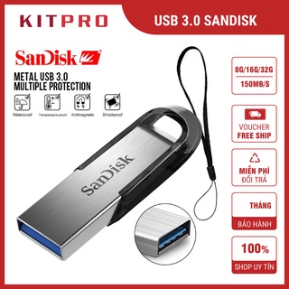 USB 3.0 Sandisk Ultra Flair CZ73 32GB 8GB USB nhỏ gọn vỏ bọc bằng kim loại cực đẹp chắc chắn. Bảo hành 3 năm KITPRO