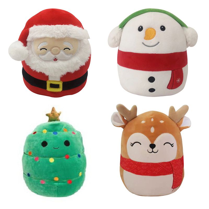 Kids lovely Squishmallow Plush Toy Xmas Santa Claus Stuffed Animal Doll Birthday Gift