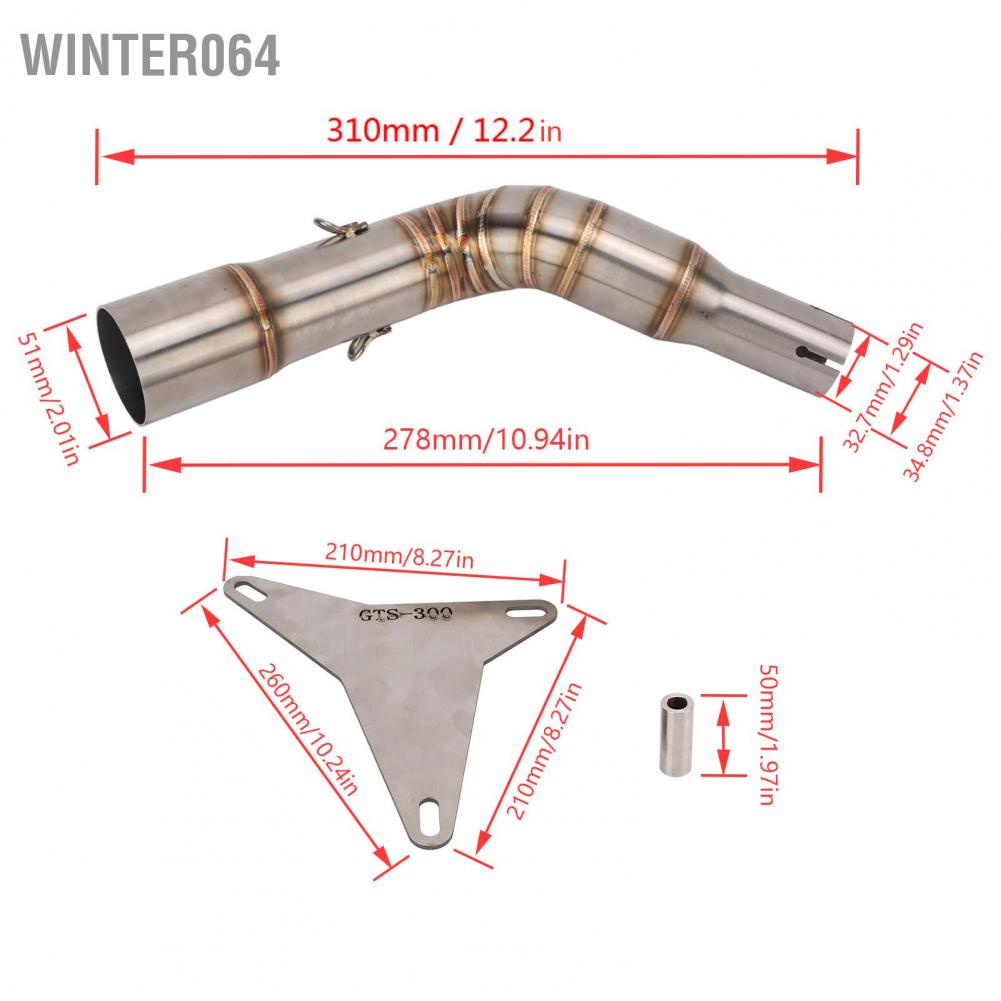⚡Hàng giao ngay⚡ ống xả Ống liên kết giữa xả Kim loại Trang bị lại xe máy Thay thế cho Piaggio Vespa GTS 125 250 300 2008‑2021