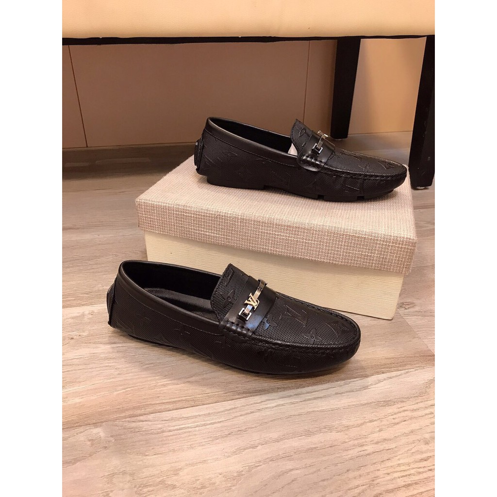 Giày lười nam lịch lãm, ấn tượng Luois Vuitton LV da thật