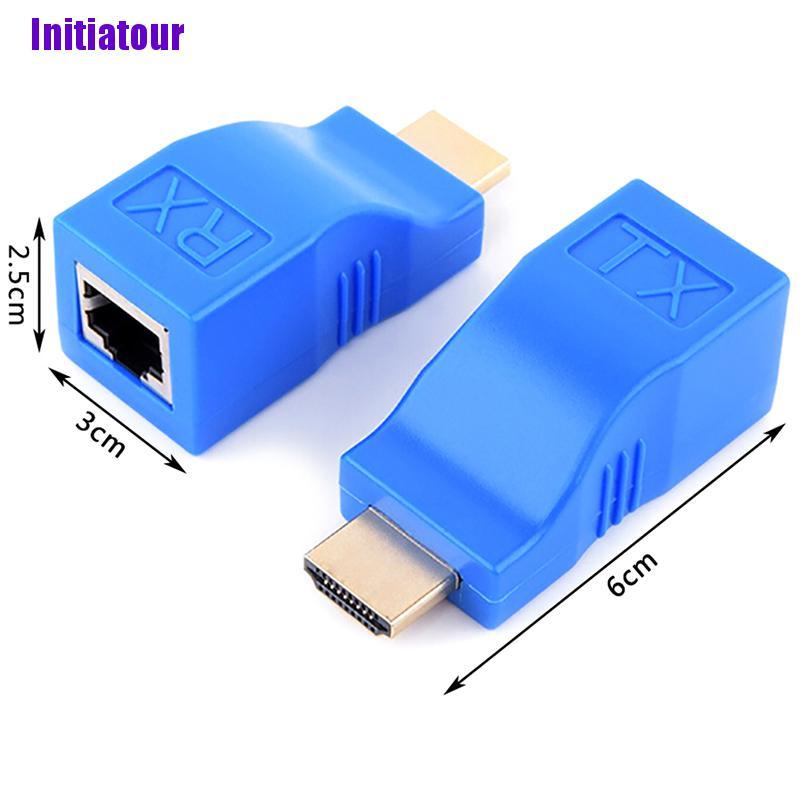 Set 2 Đầu Chuyển Đổi 1080p Hdmi Sang Rj45 Cat 6 Network Lan Ethernet | BigBuy360 - bigbuy360.vn
