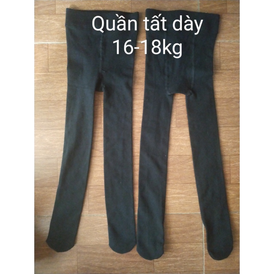 Quần tất 🎀FREESHIP🎀 chất len dày dặn, quần lót nỉ, lót lông, quần liền tất màu đen cho bé gái mặc váy dễ thương, cute